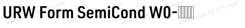 URW Form SemiCond W0字体转换